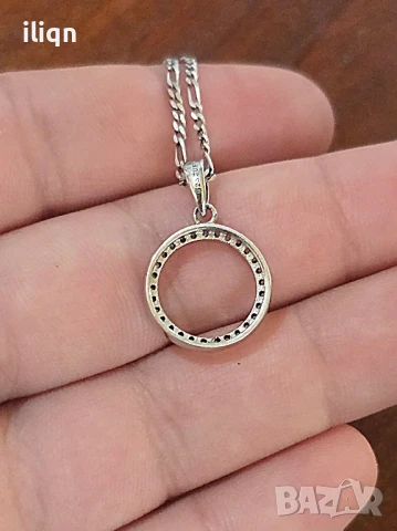 Сребърен синджир с висулка. 45см. Цена 24,99лв. За Севлиево безплатна доставка., снимка 3 - Колиета, медальони, синджири - 51319510