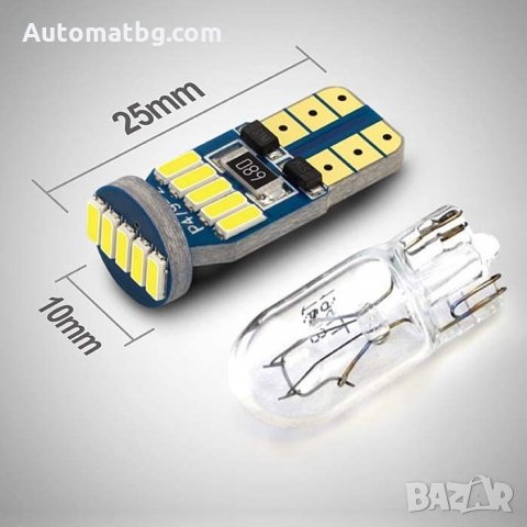 Комплект диодни крушки Automat, T10, 1.5W, снимка 3 - Аксесоари и консумативи - 35576815