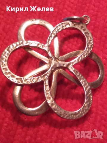 СРЕБЪРНО ЦВЕТЕ КРАСИВ МЕДАЛЬОН 19445, снимка 3 - Колиета, медальони, синджири - 31594587