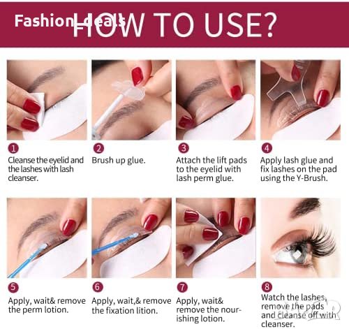 Нов комплект за домашно повдигане на мигли Полутрайно извиване Красота, снимка 5 - Други - 40405344