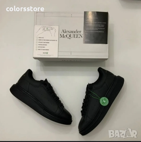 Дамски черни кецове Alexander McQueen/BR2p, снимка 2 - Кецове - 34998105