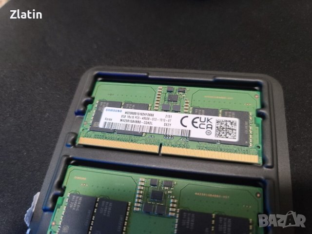 Samsung 16GB (2x8GB) DDR5 SODIMM 4800 Memory Kit | За лаптоп, снимка 2 - RAM памет - 42807165