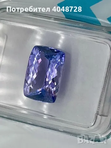 Инвестиционен естествен Танзанит 2.90ct. IGI Сертификат, снимка 4 - Други - 48904759