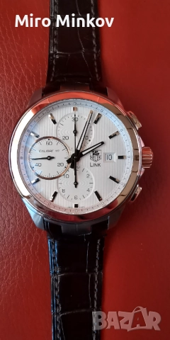 ПРОДАВАМ ЗЛАТЕН ЧАСОВНИК TAG HAUER, модел LINK Calibre 16, като нов, снимка 10 - Мъжки - 52707003