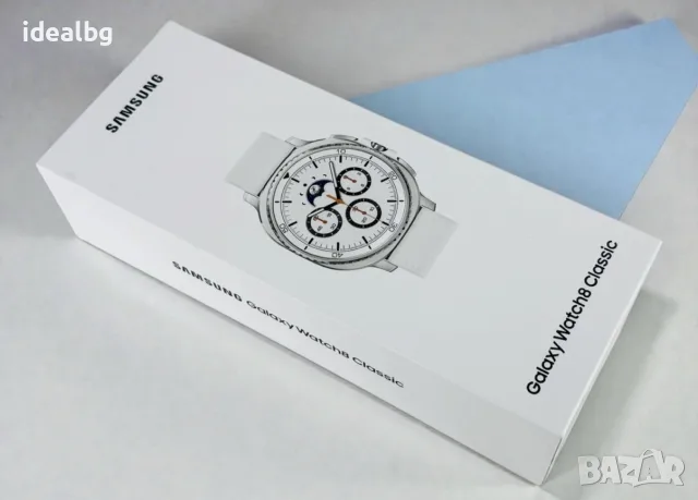 НОВ! Смарт Часовник Samsung Watch 8 Classic LTE 46mm Black / White 2г. Гаранция!