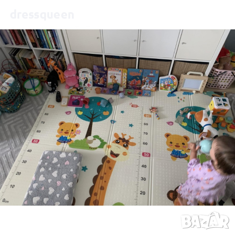 4143 Сгъваемо детско килимче за игра, топлоизолиращо 180x150x1cm, снимка 11 - Други - 44615616