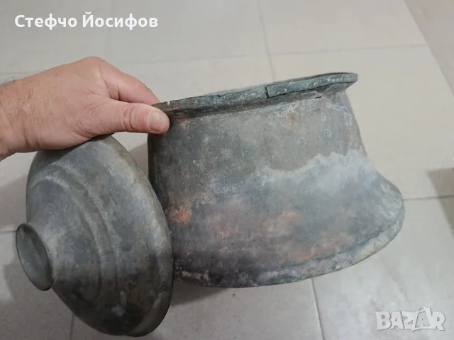 Бакърена тенджера , снимка 5 - Антикварни и старинни предмети - 56413417