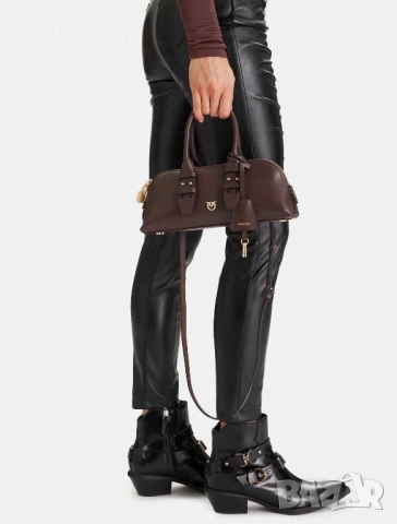 PINKO Escape Bag – кожена чанта | ОРИГИНАЛ, снимка 7 - Чанти - 54048165