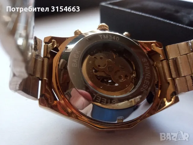 Луксозен механичен мъжки часовник , снимка 5 - Мъжки - 50066132