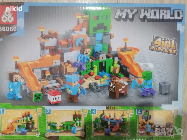 125 части Minecraft Майнкрафт фигурки Конструктор лего , снимка 3 - Конструктори - 35021369