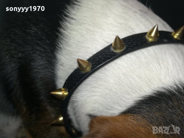 кожен нашииник с златни шипове-внос франция, снимка 7 - Колекции - 30328049