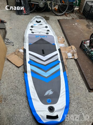 Падъл борд SUP F2 Sport 10'5" син, снимка 1 - Водни спортове - 42078772