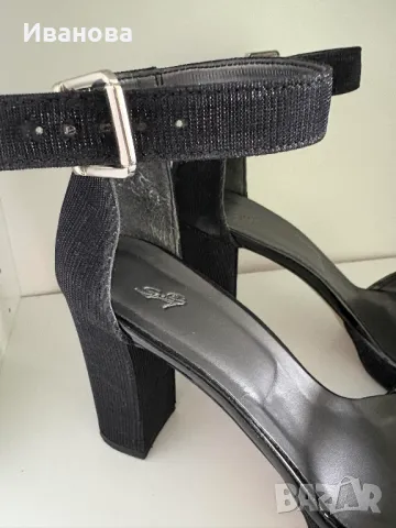 Черни официални обувки. Сандали на платформа, снимка 7 - Сандали - 50140012