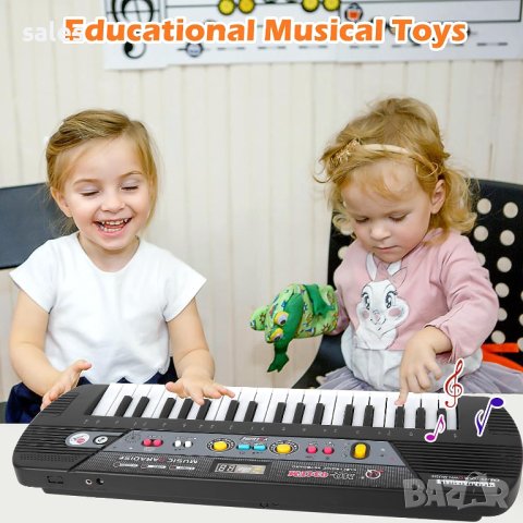 Музикален инструмент йоника с микрофон 37 клавиша, снимка 2 - Музикални играчки - 42151044