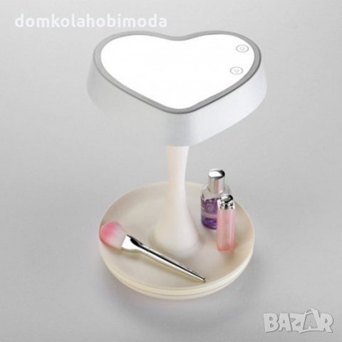 Настолно огледало за гримиране, С лед осветление, Сърце, снимка 5 - Други - 31861406