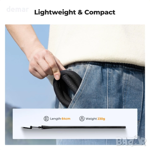 K&F Concept Магнитна гъвкава стойка за телефон, Селфи стик MagSafe, снимка 6 - Селфи стикове, аксесоари - 51765385