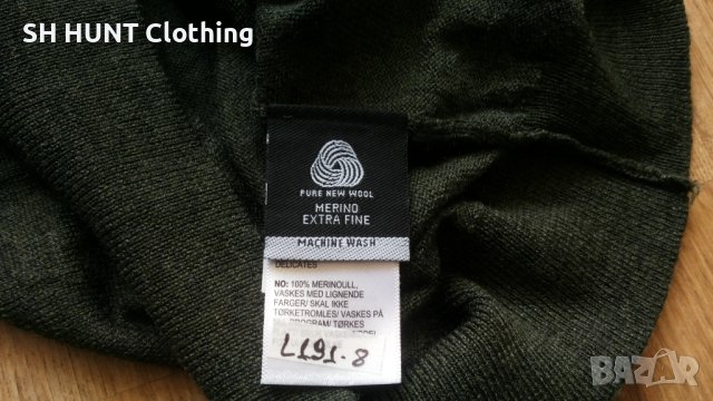 CUBUS AS 100% EXTRA FINE MERINO WOOL размер L за лов риболов туризъм блуза 100% Мерино Вълна - 364, снимка 7 - Блузи - 42785105