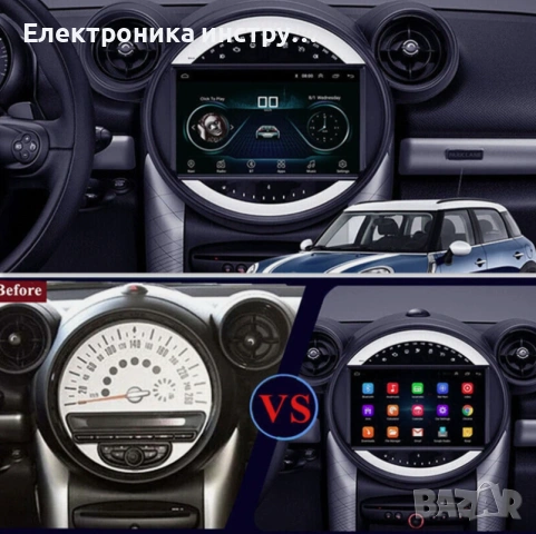 Android мултимедия CarPlay Android Auto + Камера Mini R60 R61, снимка 2 - Аксесоари и консумативи - 53928112