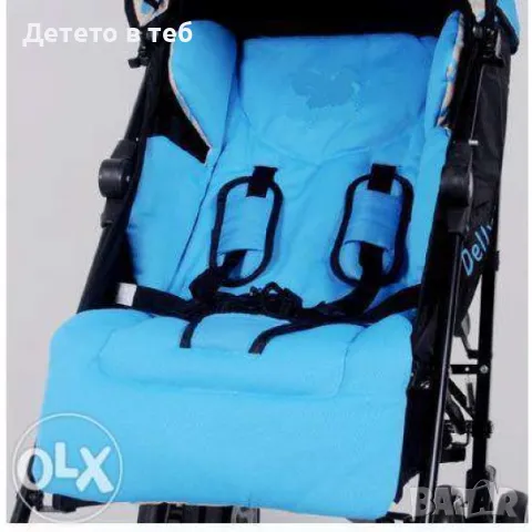 Oблегалка подложка за количка универсално 100 % памук, снимка 1