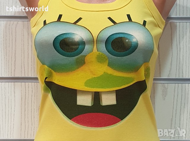 Нов дамски потник с дигитален печат Спондж боб, снимка 10 - Потници - 32034902