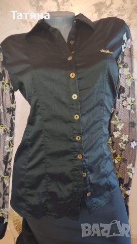 Риза с дантелени ръкави и бродерия и пола , снимка 2 - Ризи - 40608867