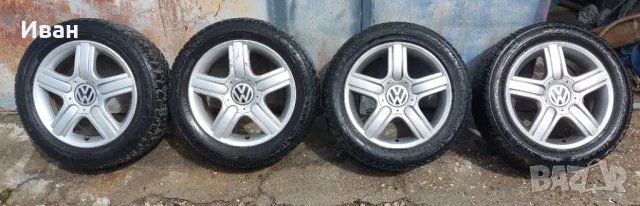 Оригинални Алуминиеви джанти 15 VW Fox Polo с 5 болта зимни гуми 