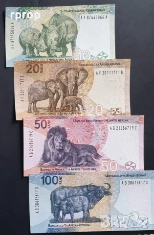 ЮАР. Южна Африка. 10, 20, 50 и 100 ранда. 2023 година.UNC.