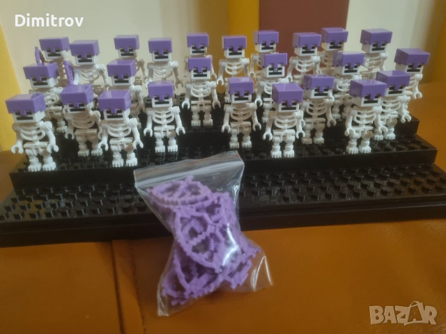 Lego Minecraft скелет минифигура -25бр, снимка 2 - Конструктори - 51871889
