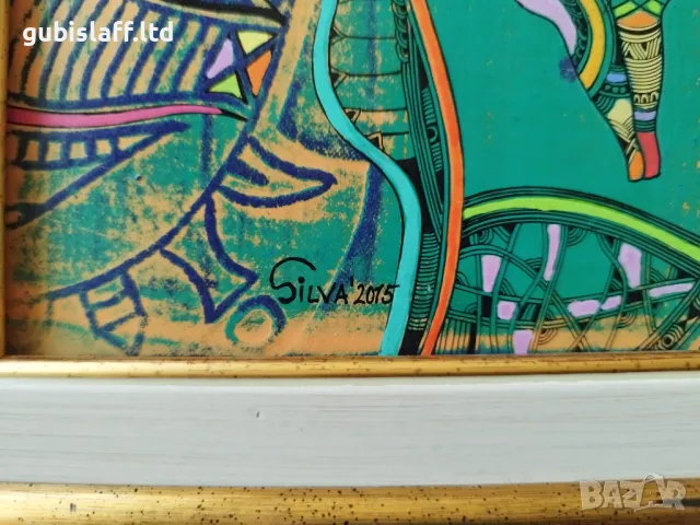 Картина, без заглавие, худ. Силва Бъчварова, 2015 г., снимка 3 - Картини - 47581972