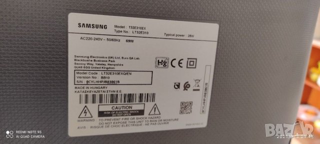 T-Con - HV320FHB-N10/HV480FH2-600 от телевизор Samsung T32E310EX , снимка 4 - Части и Платки - 31689506