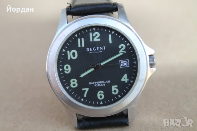 Японски кварцов часовник мъжки ''Regent'', снимка 2 - Мъжки - 42154804