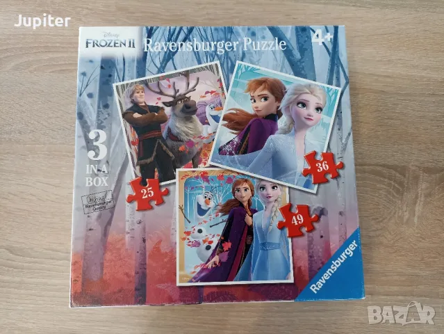 Детски пъзели Ravensburger 4+ 25, 36, 49 части Замръзналото кралство, снимка 3 - Игри и пъзели - 48194580