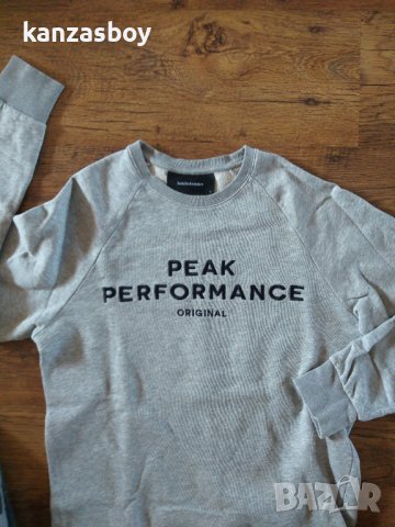 peak performance original crew - страхотна мъжка блуза, снимка 6 - Спортни дрехи, екипи - 42576117