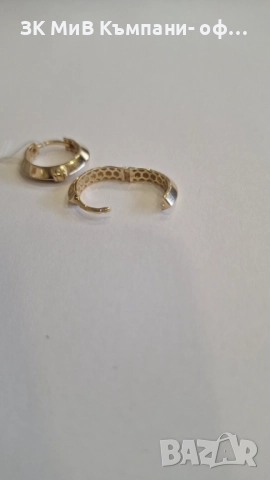 Златни Обеци 2.42гр 06618-25, снимка 2 - Обеци - 52628165