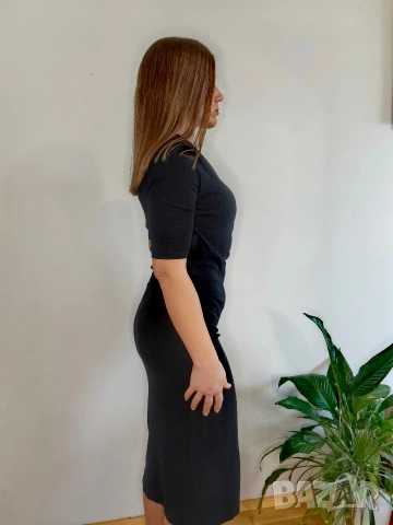 Рокля черна Zara, снимка 7 - Рокли - 50499522