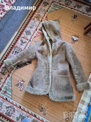 Дамски кожух от естествена кожа 3/4