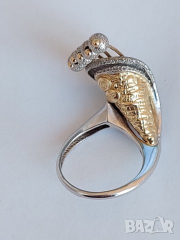 Златен марков пръстен, снимка 5 - Пръстени - 32021616