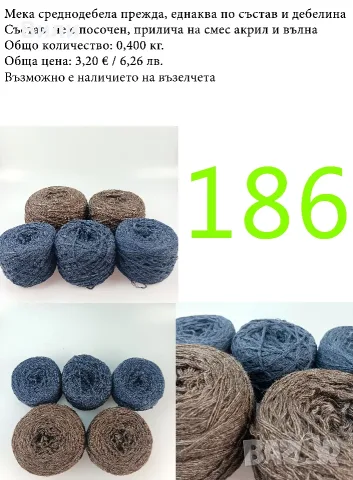 Евтини прежди в малки количества - нови и остатъци, снимка 16 - Други - 40171358