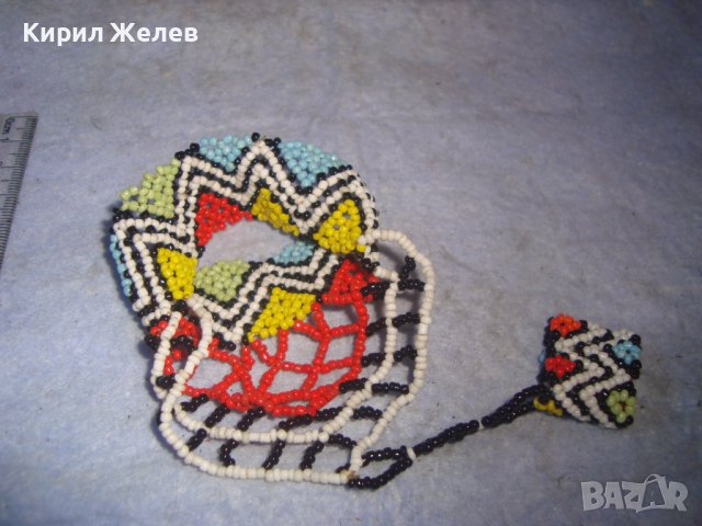 МЪНИСТЕНО ЦВЕТНО ХЕНД МЕЙД АРТ УКРАШЕНИЕ ГРИВНА с ПРЪСТЕН МНОГО ЕФЕКТНО БИЖУ 4575, снимка 11 - Бижутерийни комплекти - 37114880