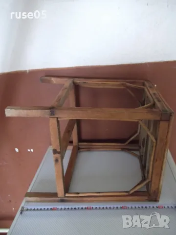 Стол дървен плетен стар, снимка 3 - Други ценни предмети - 50102303