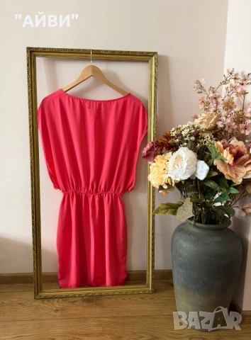 MOHITO мини рокля цвят фуксия, снимка 6 - Рокли - 51303706