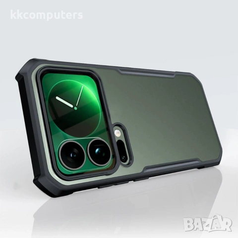 XUNDD Прозрачен Калъф за Xiaomi 17 Pro - TPU+Акрил, Airbag, 0.8mm защита, Черен, снимка 3 - Резервни части за телефони - 53888648