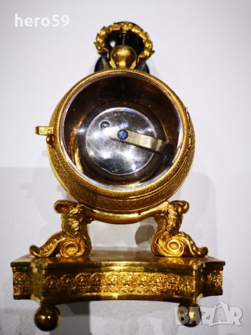 RRR-Настолен( DESK CLOCK)часовник-1/4 репетир(1780г.каретен часовник, снимка 4 - Джобни - 31231969