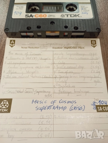 Лот от 12 бр TDK SA-C60 хромни аудиокасети с Албуми и хитове от 80те години, снимка 10 - Аудио касети - 52054575