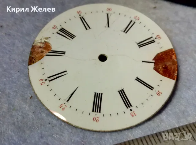 ПОРЦЕЛАНОВ ЦИФЕРБЛАТ с РИМСКИ ЦИФРИ от СТАР КОЛЕКЦИОНЕРСКИ ДЖОБЕН ЧАСОВНИК ШВЕЙЦАРИЯ 49700