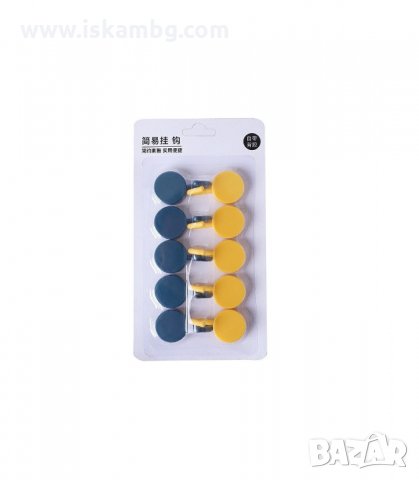 КОМПЛЕКТ 10БР. ЦВЕТНИ САМОЗАЛЕПВАЩИ СЕ ЗАКАЧАЛКИ - код  2941, снимка 12 - Други стоки за дома - 33906482