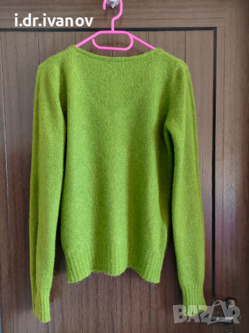 Вeneton цветна топла блуза с остро деколте, снимка 4 - Блузи с дълъг ръкав и пуловери - 44679378