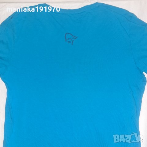 Norrona Cotton Logo T-Shirt (L) спортна тениска, снимка 5 - Тениски - 40072549