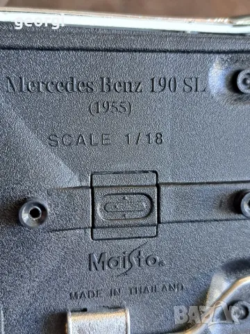Mercedes 190 sl 1:18 Maisto, снимка 8 - Колекции - 50090330