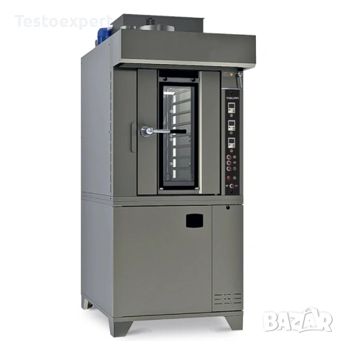 Професионална електрическа ротационна фурна 8 тави 40x60 см с пароувлажняване